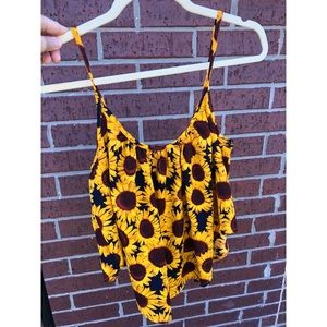 Sunflower crop top